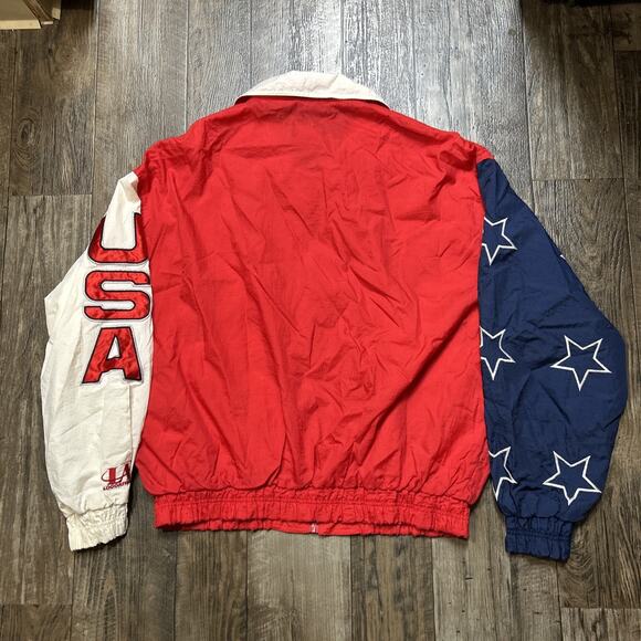Rare Vintage 1996 Atlanta Olympics Logo Athletic USA Windbreaker Jacket Size XL - Picture 4 of 6